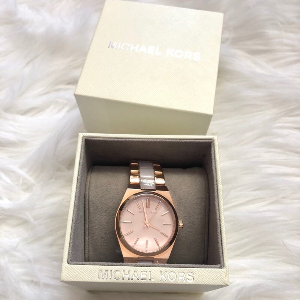 NWT MICHAEL Michael Kors Channing rose gold watch - Picture 3 of 5